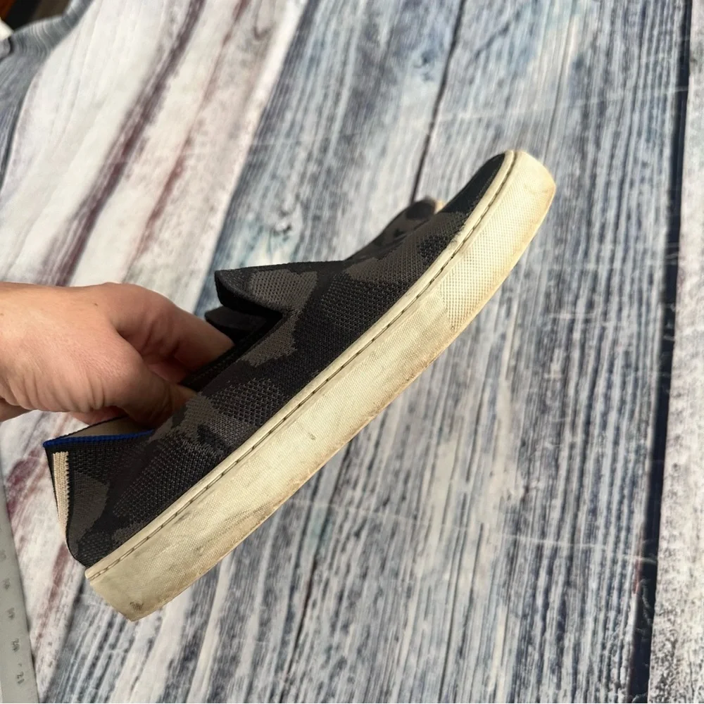 Rothy’s Gray Camo Slip on Sneakers